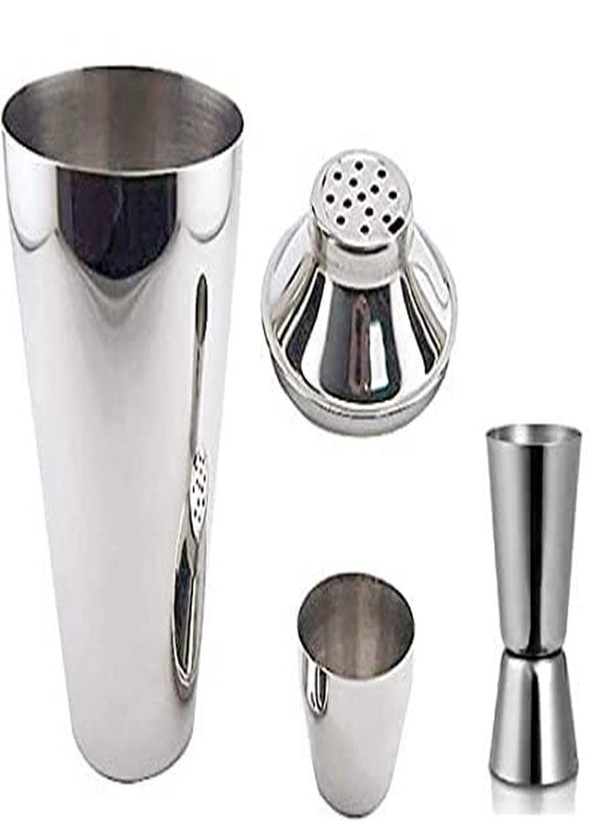 FINALITY Stainless Steel Cocktail Shaker (500ml) and Double Side Peg Measure(30-60 ml) Combo Set - Image 2